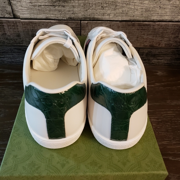 **SOLD **SOLDGucci Mens White Ace Shoes Gucci size 11.5 *READ DETAILS* Authentic - Picture 3 of 16